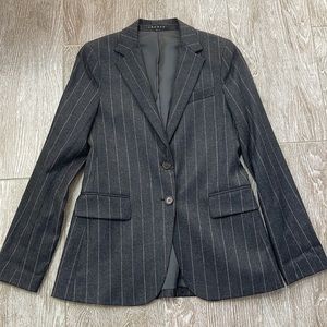 NWOT THEORY BLAZER FOR WOMEN,GREY , WOOL, SZ 6
